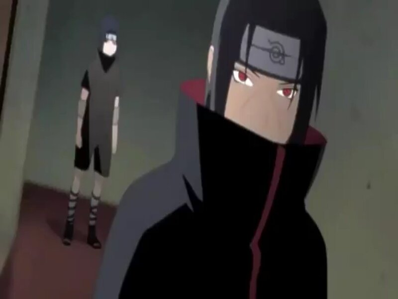 Two Anime Characters — Black, Dramatic, Character