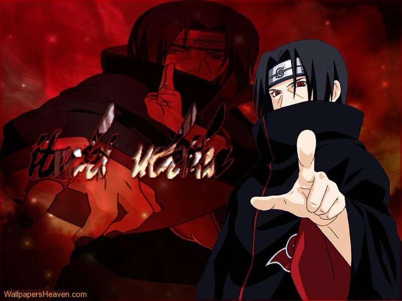 Two Anime Characters — Black, Dramatic, Cloaked Figures