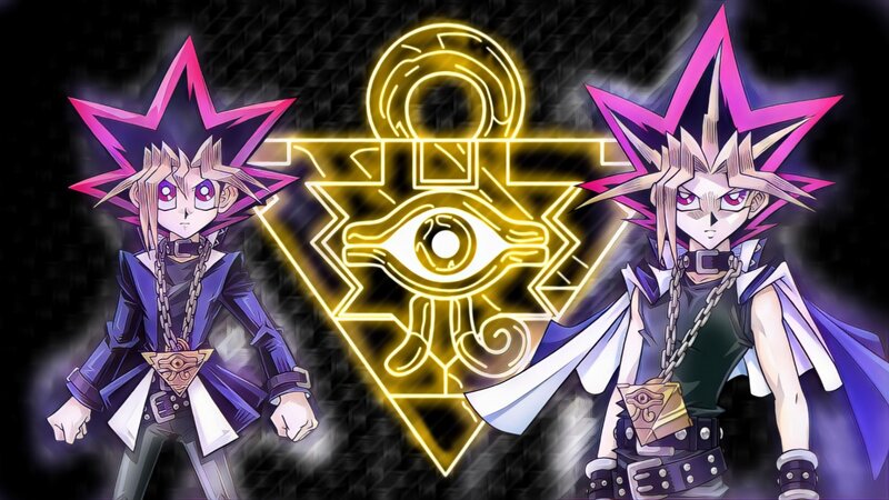 Two Anime Characters — Black, Dramatic, Eye Symbol