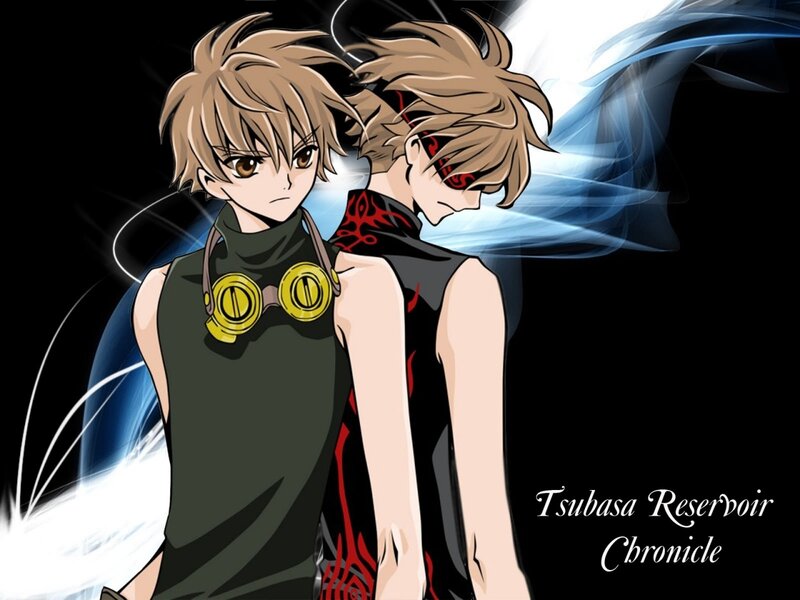 Two Anime Characters — Black, Dramatic, Goggles