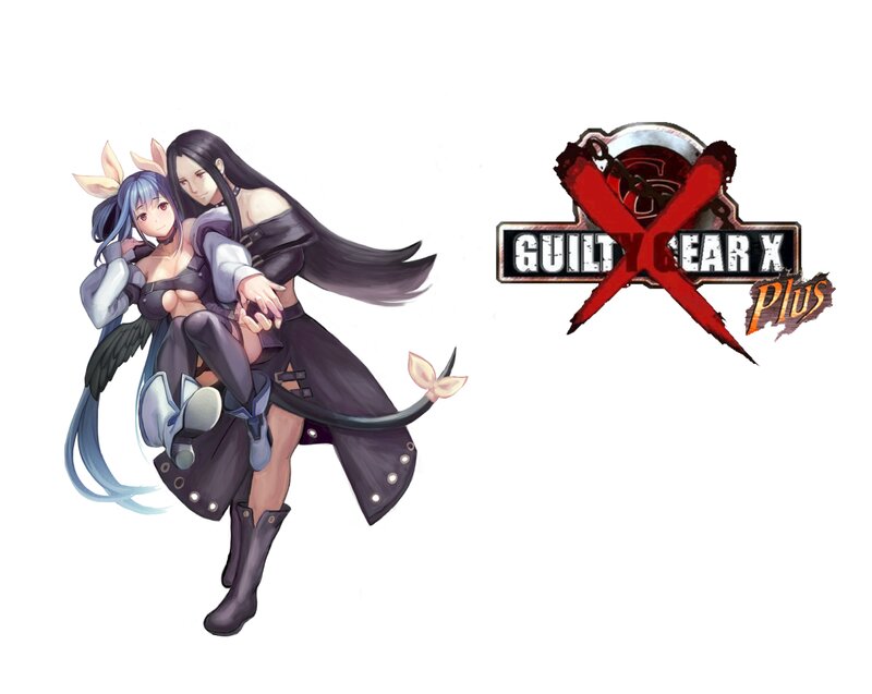 Two Anime Characters — Black, Dramatic, Logo, Character Art