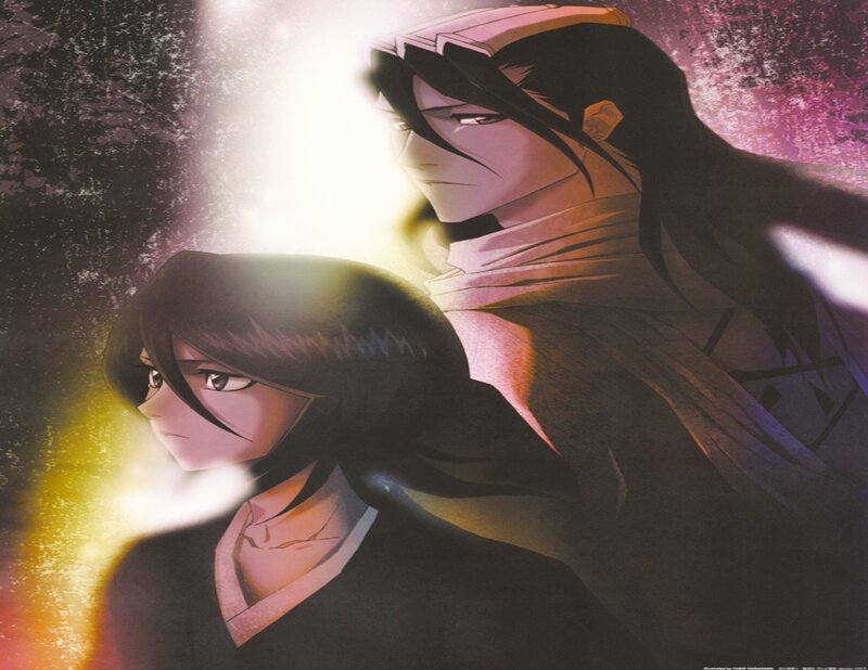 Two Anime Characters — Black, Dramatic, Long Hair