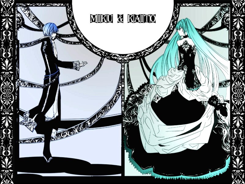 Two Anime Characters — Black, Dramatic, Manga, Costumes