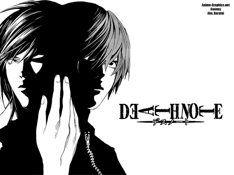 Two Anime Characters — Black, Dramatic, Manga, Hand