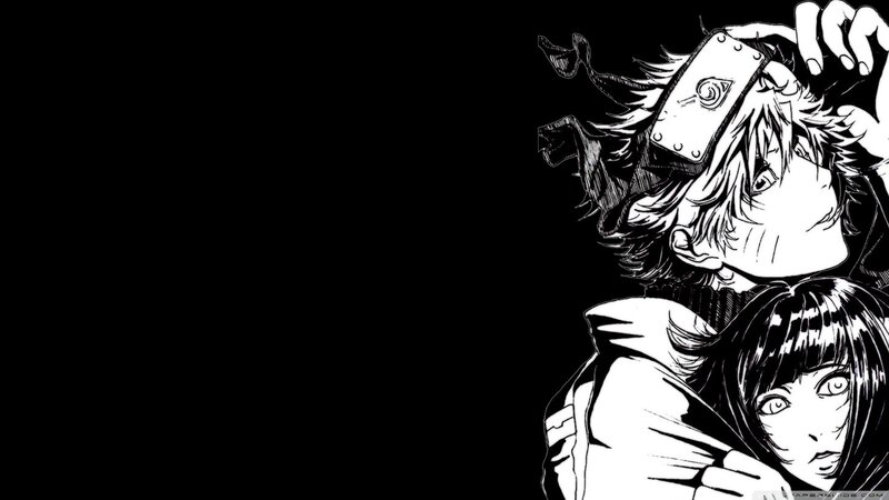 Two Anime Characters — Black, Dramatic, Manga, Headband