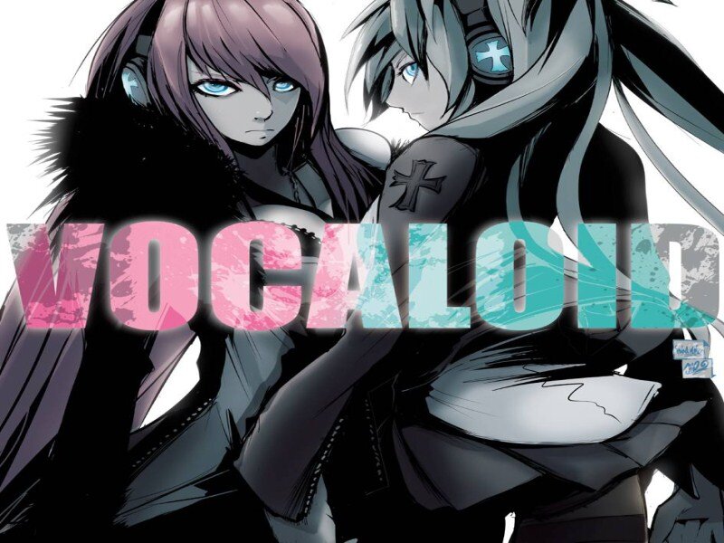 Two Anime Characters — Black, Dramatic, Manga, Headphones