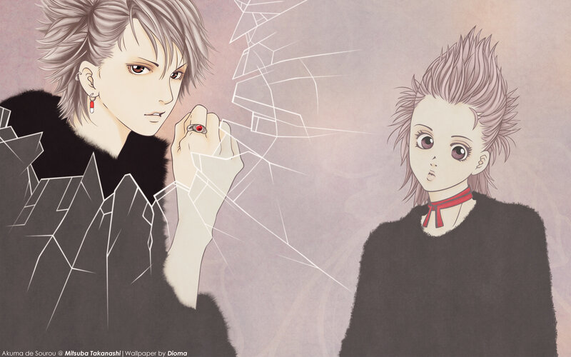 Two Anime Characters — Black, Dramatic, Manga, Ring
