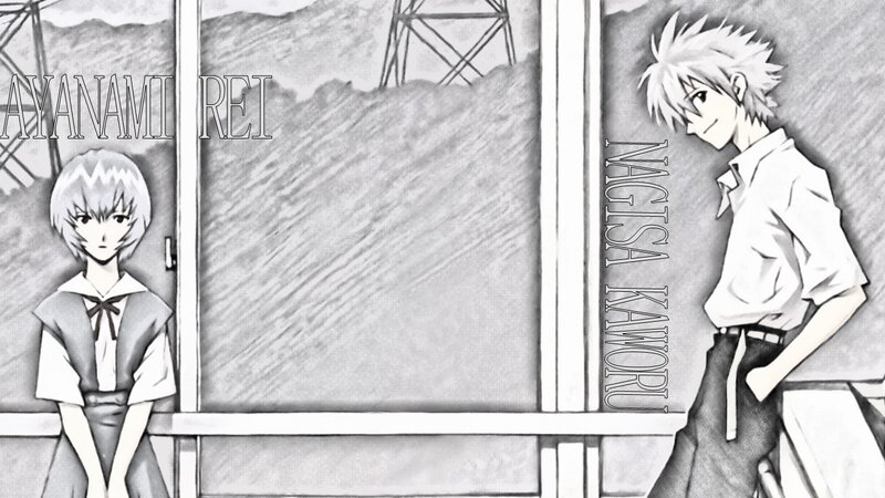 Two Anime Characters — Black, Dramatic, Manga, School Uniform