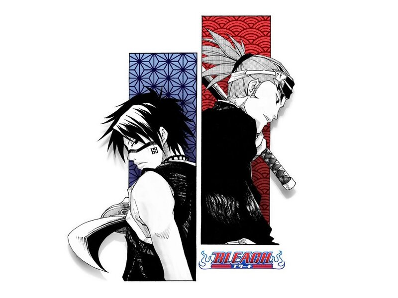 Two Anime Characters — Black, Dramatic, Manga, Swords, Traditional Patterns