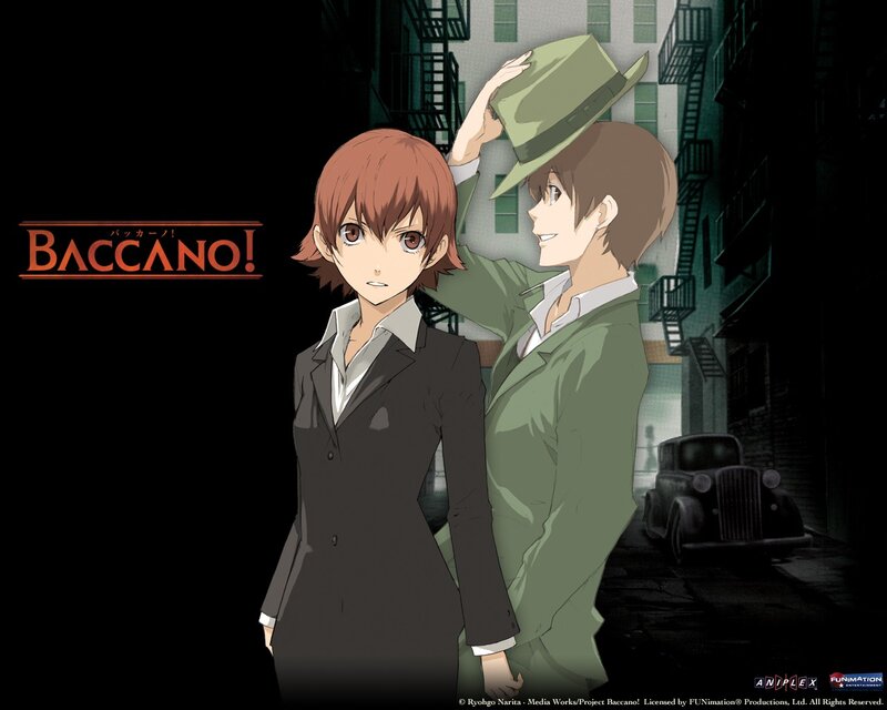 Two Anime Characters — Black, Dramatic, Night, Hat, Suit