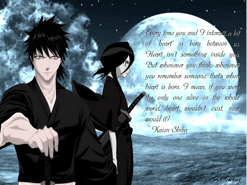 Two Anime Characters — Black, Dramatic, Night, Moon, Sea