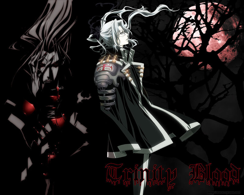 Two Anime Characters — Black, Dramatic, Night