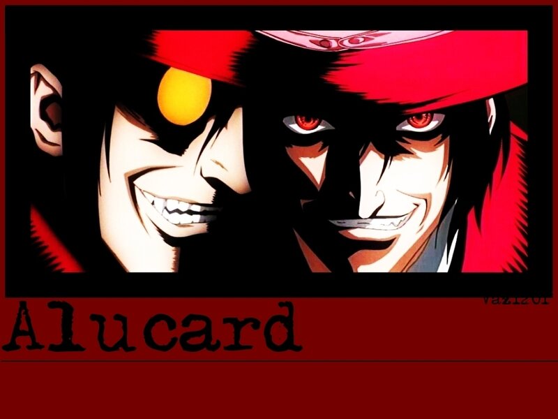 Two Anime Characters — Black, Dramatic, Red Hat