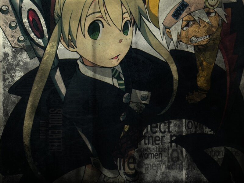 Two Anime Characters — Black, Dramatic, School Uniform, Weapon