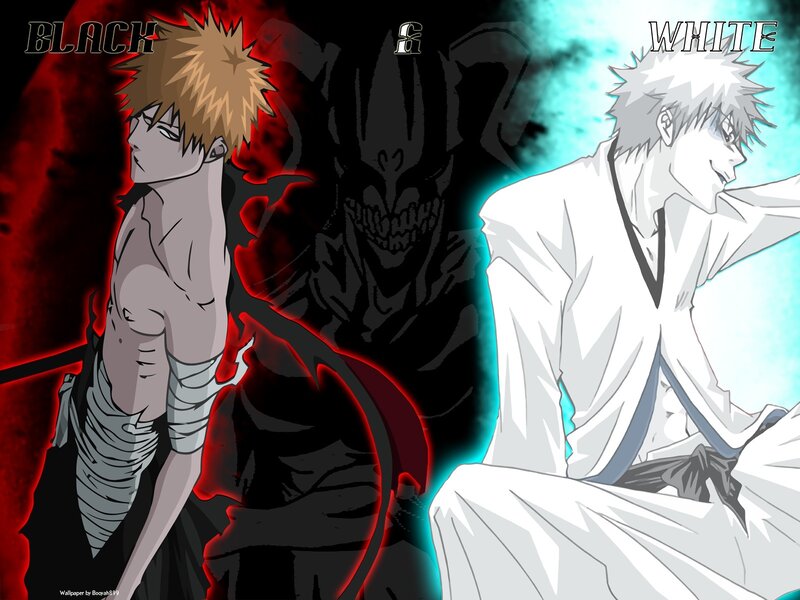 Two Anime Characters — Black, Dramatic, Soul Reaper