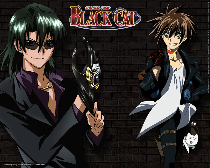 Two Anime Characters — Black, Dramatic, Sunglasses