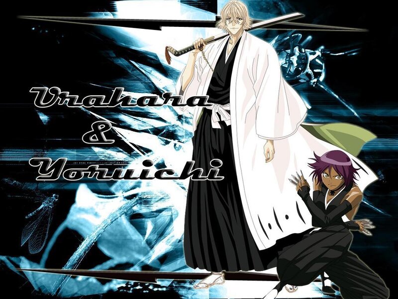 Two Anime Characters — Black, Dramatic, Sword, Dragonfly