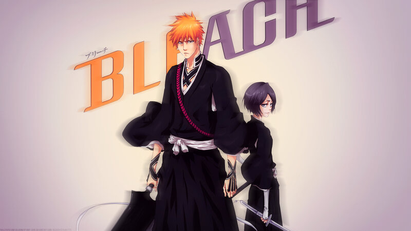 Two Anime Characters — Black, Dramatic, Swords, Text