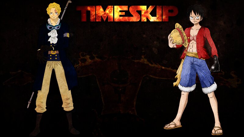 Two Anime Characters — Black, Dramatic, Text, Hat