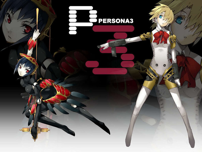 Two Anime Characters — Black, Dramatic, Weapons