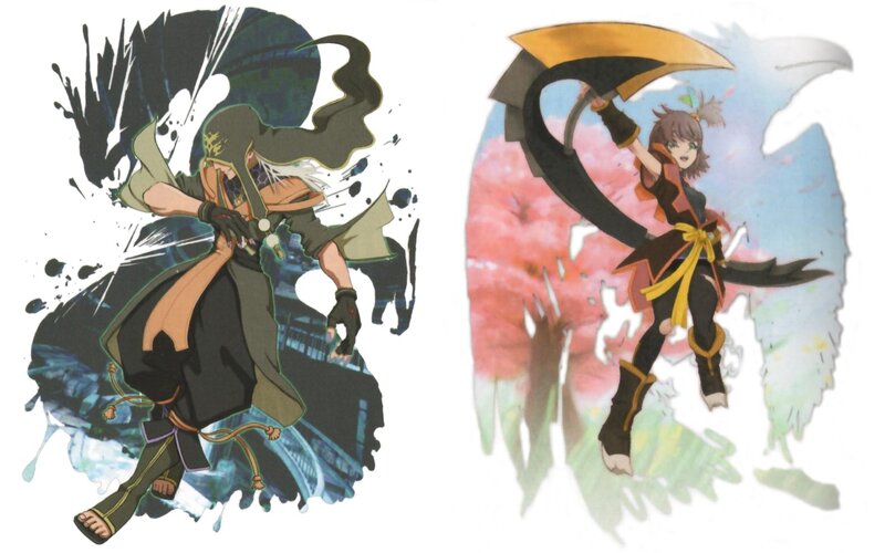 Two Anime Characters — Black, Dynamic, Sword