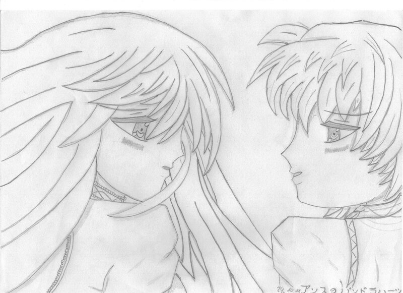 Two Anime Characters — Black, Intimate, Manga