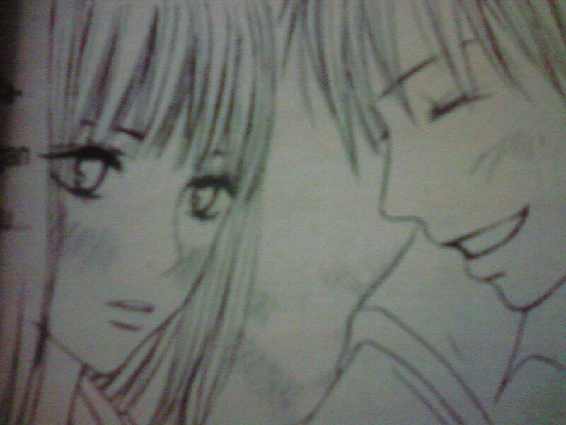 Two Anime Characters — Black, Intimate