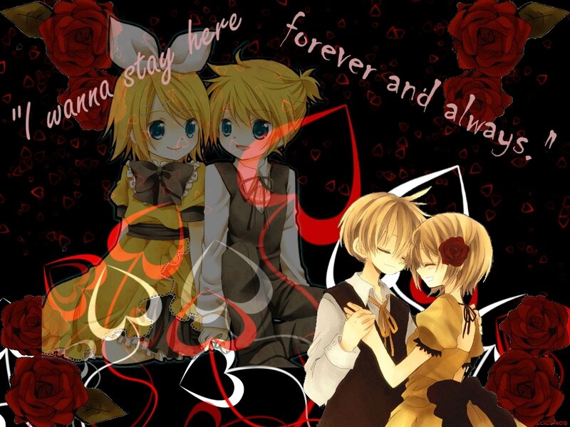 Two Anime Characters — Black, Romantic