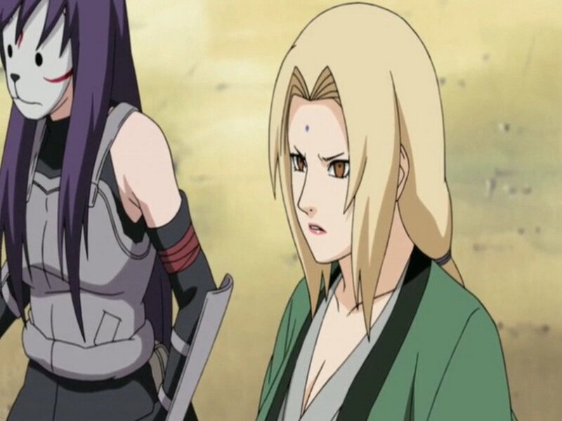 Two Anime Characters — Blonde, Serious