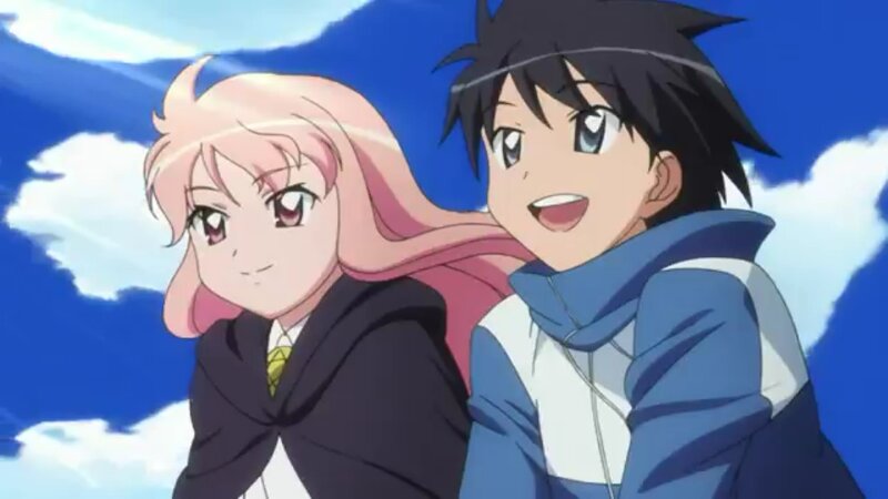 Two Anime Characters — Blue, Bright, Cheerful