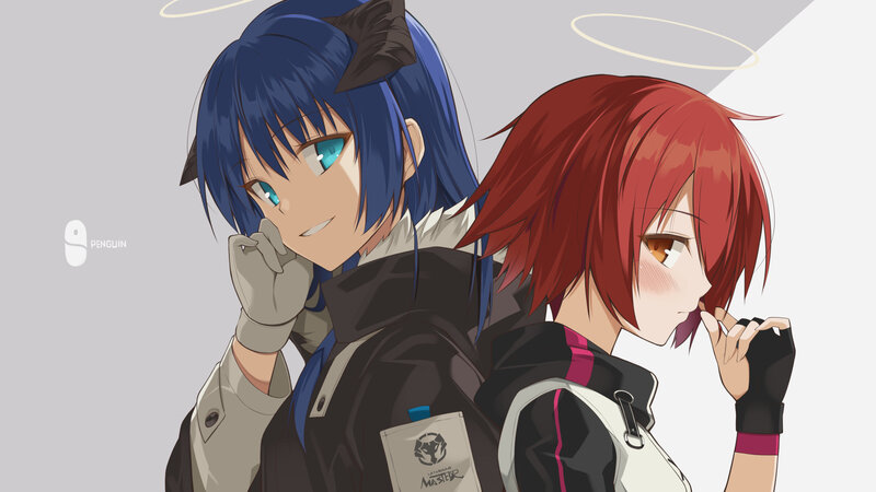 Two Anime Characters — Blue, Calm, Halo