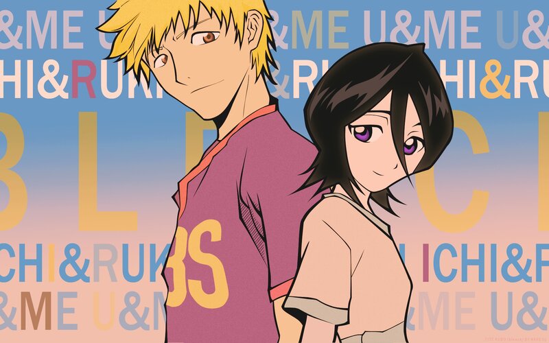 Two Anime Characters — Blue, Calm, Text Background