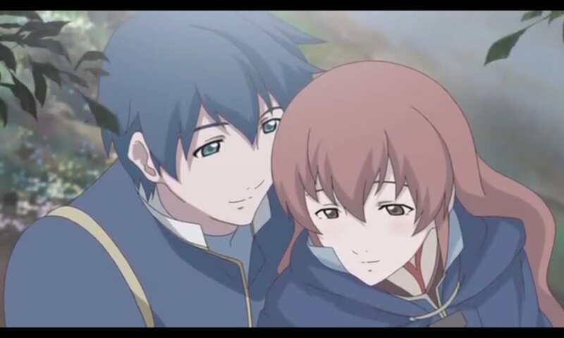 Two Anime Characters — Blue, Calm, Trees