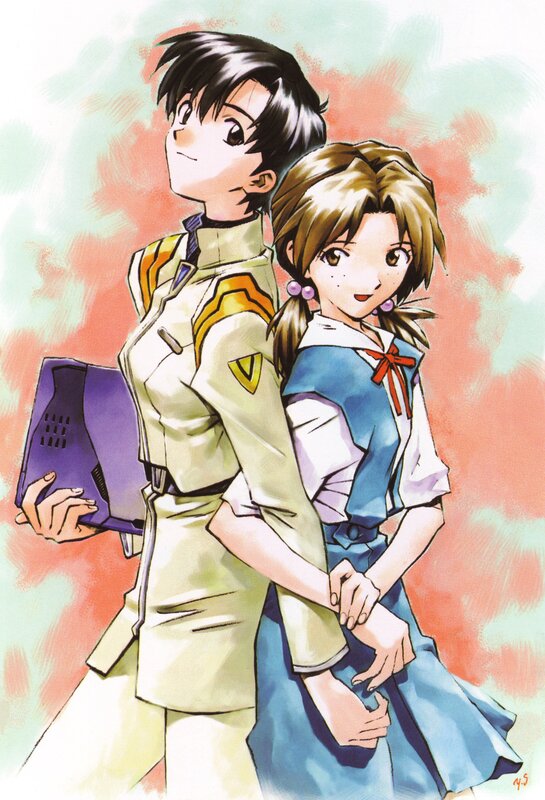 Two Anime Characters — Blue, Calm, Uniforms