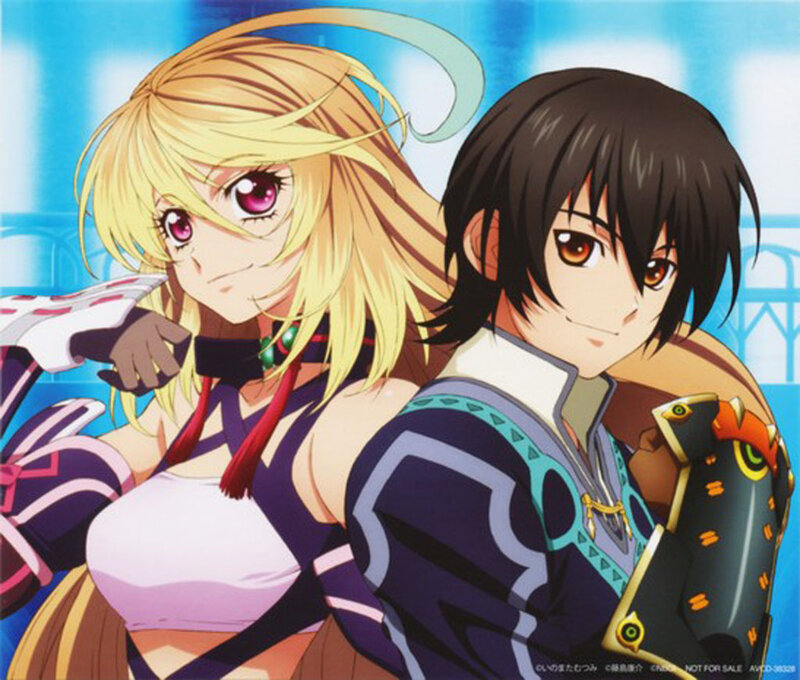 Two Anime Characters — Blue, Confident