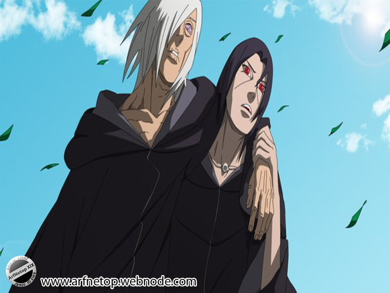 Two Anime Characters — Blue, Dramatic, Afternoon, Black Cloaks