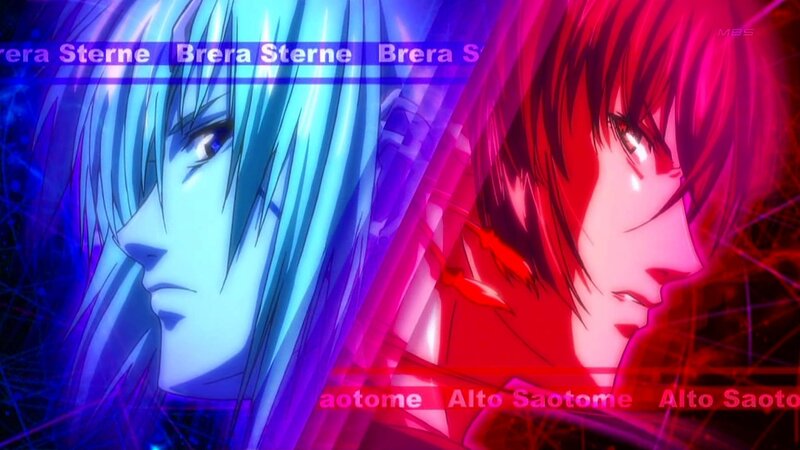 Two Anime Characters — Blue, Dramatic, Anime Art