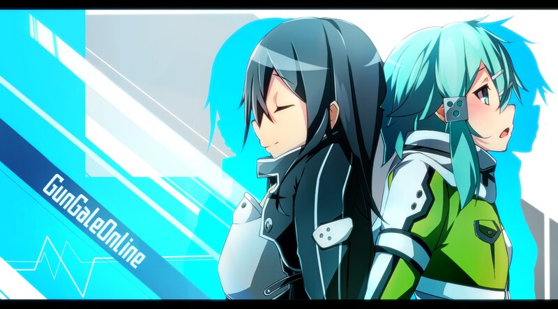 Two Anime Characters — Blue, Dramatic, Back to Back