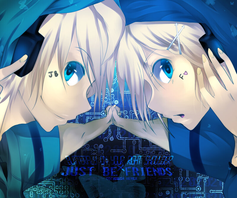 Two Anime Characters — Blue, Dramatic, Blue Eyes