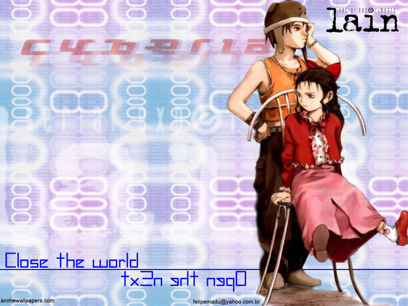 Two Anime Characters — Blue, Dramatic, Chair