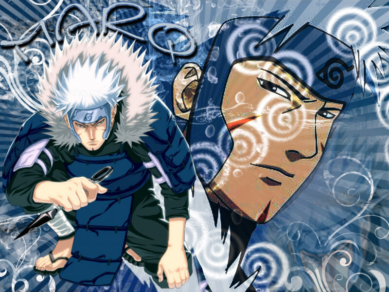 Two Anime Characters — Blue, Dramatic, Manga