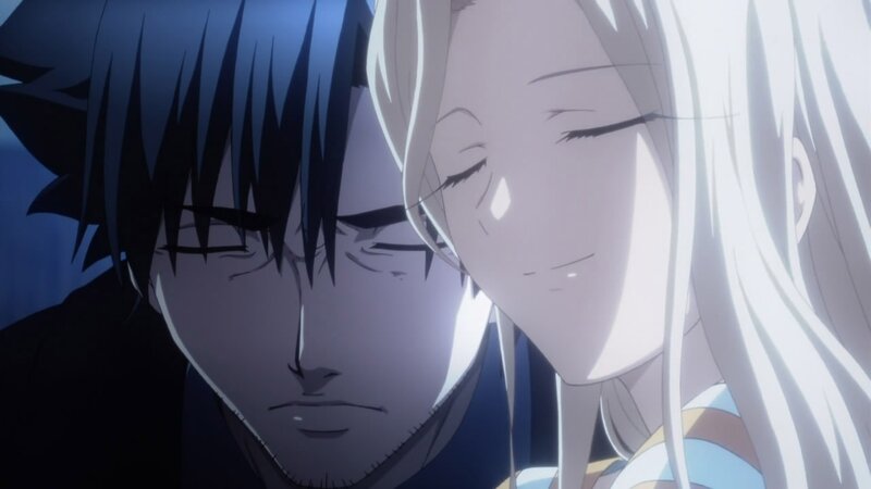 Two Anime Characters — Blue, Dramatic, Night, Close-up