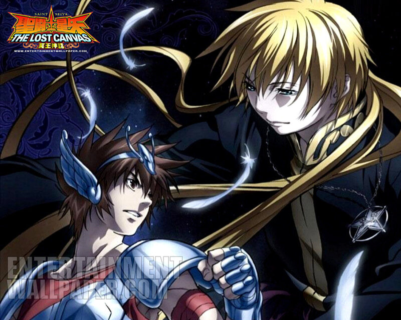 Two Anime Characters — Blue, Dramatic, Night, Manga