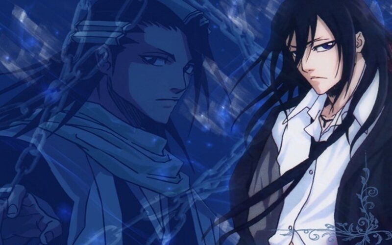 Two Anime Characters — Blue, Dramatic, Night