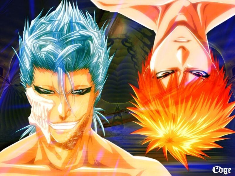 Two Anime Characters — Blue, Dramatic, Spiky Hair