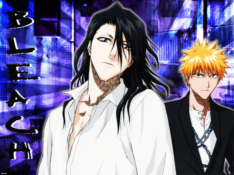 Two Anime Characters — Blue, Dramatic, Text