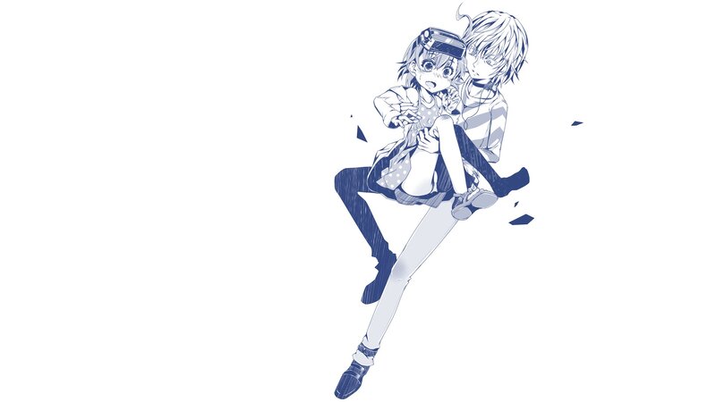 Two Anime Characters — Blue, Dynamic, Manga