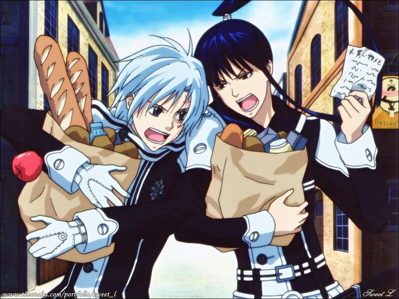 Two Anime Characters — Blue, Energetic, Afternoon