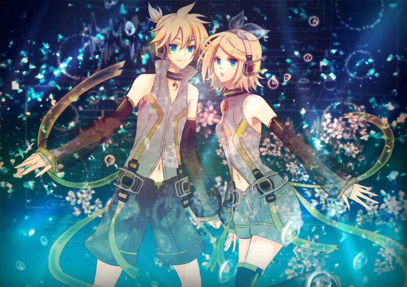 Two Anime Characters — Blue, Energetic