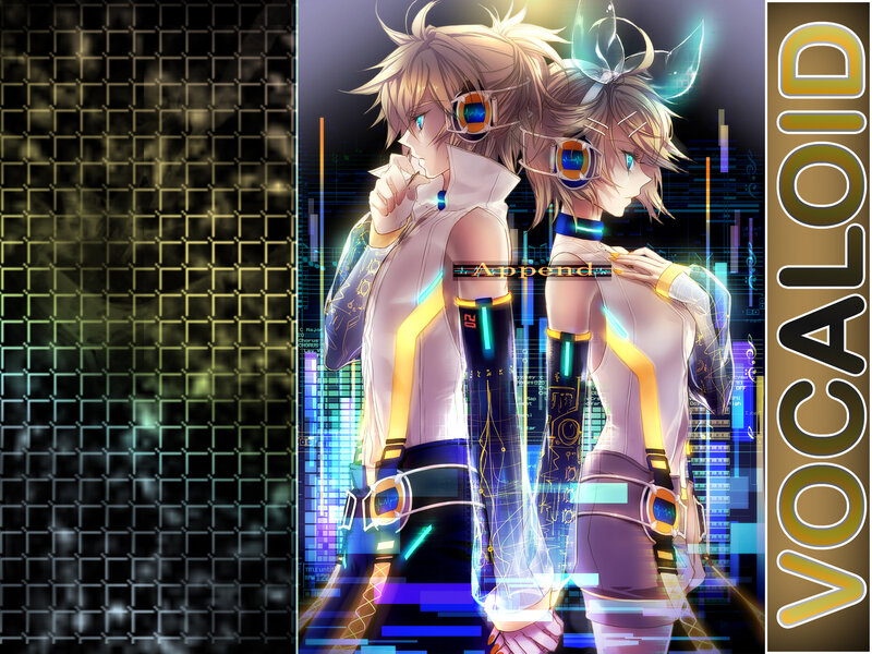 Two Anime Characters — Blue, Futuristic, Night